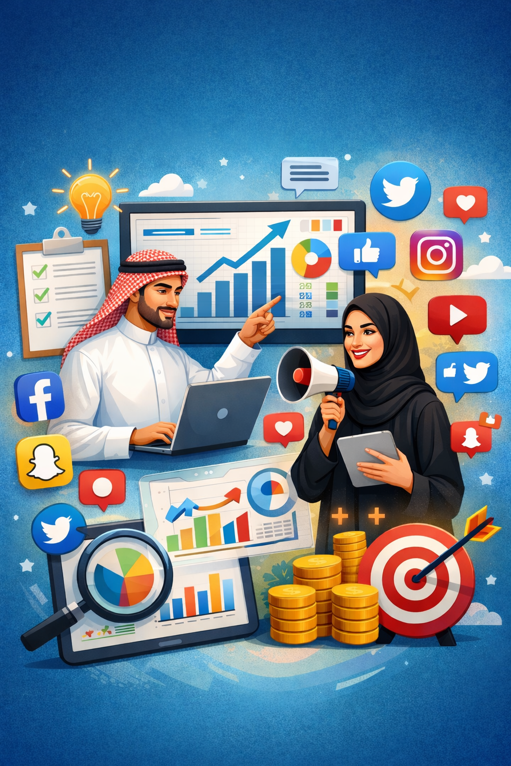 مهارة إدارة منصات التواصل الاجتماعي وصناعة التأثير