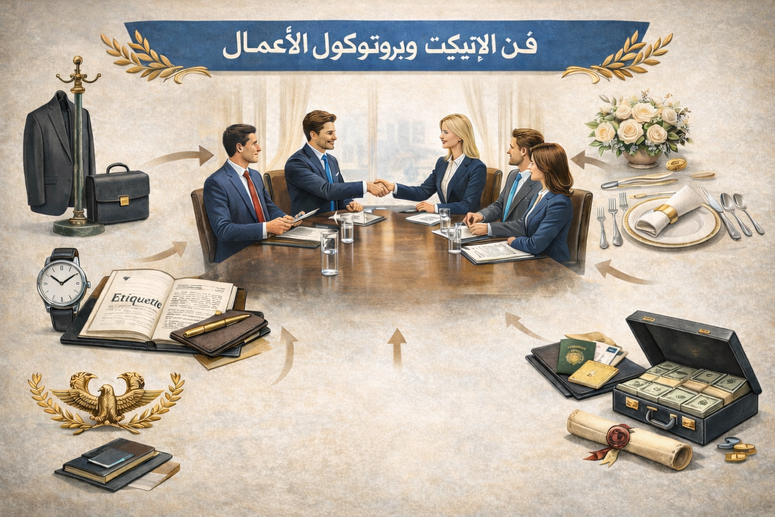 فن الاتيكيت وبروتوكول الأعمال